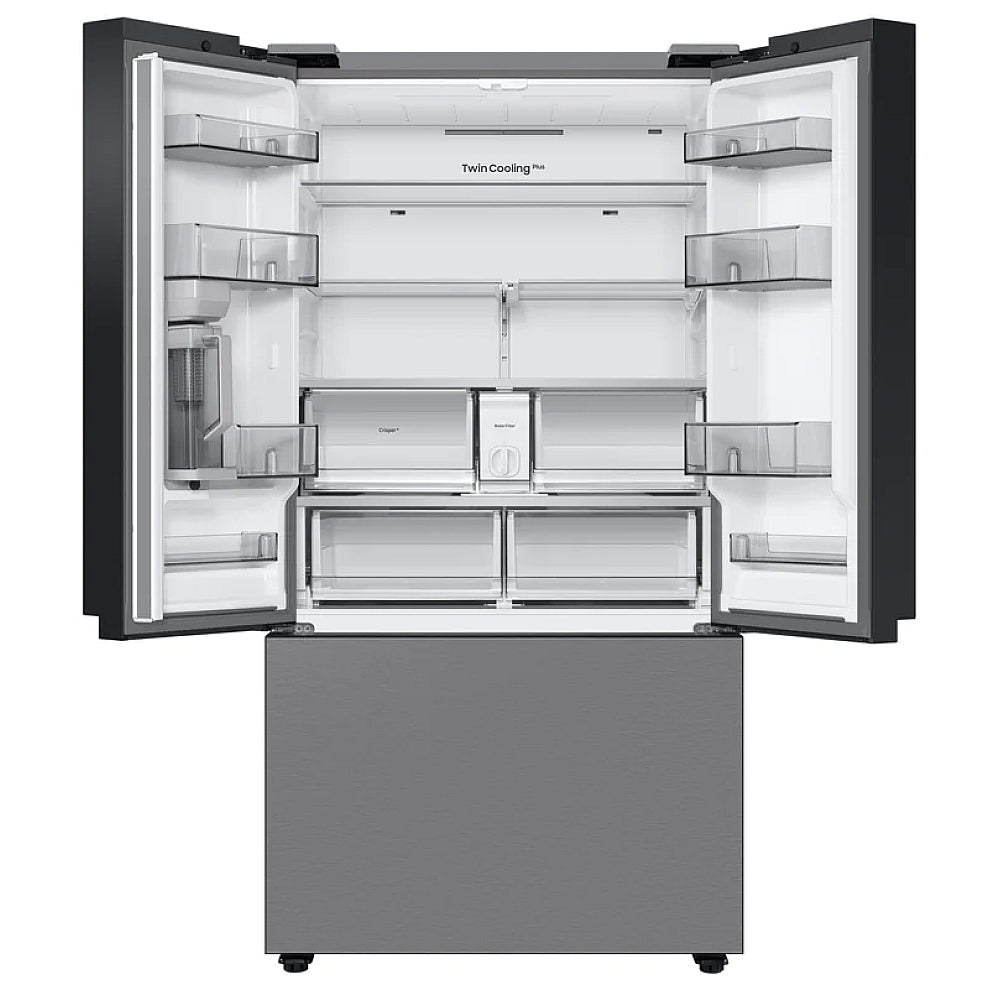 Samsung BESPOKE 36" 23.9 Cu. Ft. Counter Depth 3-Door French Door Refrigerator (RF24BB6200QLAA) - Stainless Steel