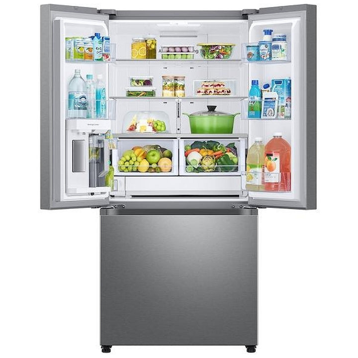 Samsung RF25C5551SR - RF25C5551SR/AA French Door Refrigerator, 33 inch Width, 24.5 cu. ft. Capacity, Water Dispenser (Interior), Ice Dispenser (Freezer Located), ENERGY STAR Certified, Stainless Steel colour Internal Beverage Center