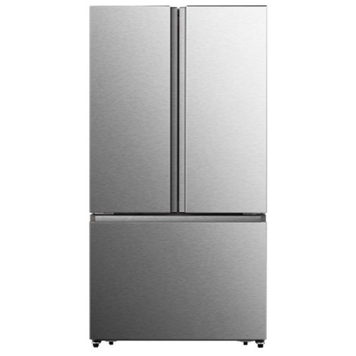 Hisense RF27A3FSE French Door Refrigerator, 36 inch Width, 26.6 cu. ft. Capacity, Titanium colour Premium Flat Design