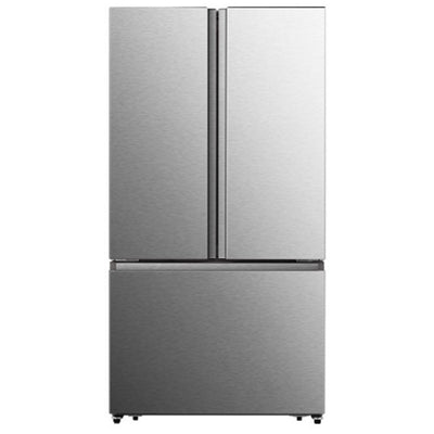 Hisense RF27A3FSE French Door Refrigerator, 36 inch Width, 26.6 cu. ft. Capacity, Titanium colour Premium Flat Design