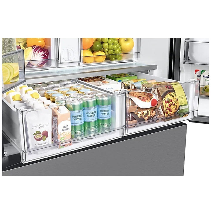 Samsung Bespoke RF30BB6200QLAA French Door Refrigerator, 36 inch Width, 30.1 cu. ft. Capacity, Water Dispenser (Interior), Ice Dispenser