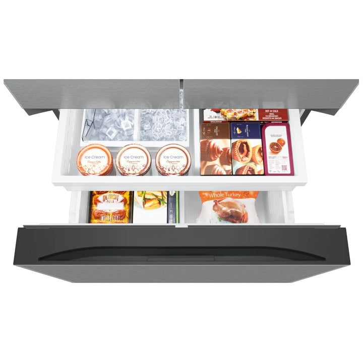 Samsung RF32CG5100SRAA French Door Refrigerator, 36 inch Width, 32 cu. ft. Capacity, Ice Dispenser (Freezer Located), ENERGY STAR Certified, Stainless Steel colour