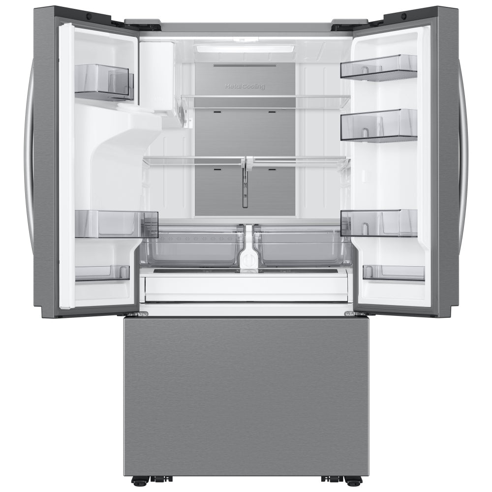 Samsung RF32CG5400SRAA French Door Refrigerator, 36 inch Width, 31 cu. ft. Capacity, Water Dispenser (Exterior), Ice Dispenser (Freezer Located), ENERGY STAR Certified, Stainless Steel colour Dual Ice Maker