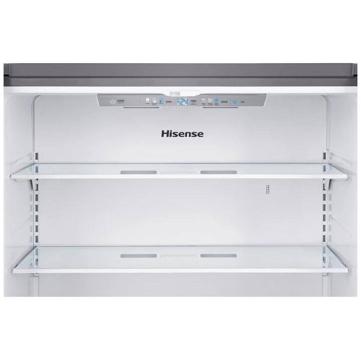 Hisense RQ22N6ASD French Door Refrigerator, 36 inch Width, Counter Depth, 21.5 cu. ft. Capacity, Stainless Steel Look colour Pure Flat Design