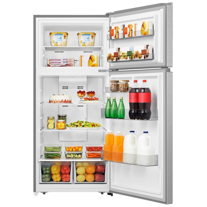 Hisense RT18A2FSD Top Freezer Refrigerator, 30 inch Width, 18 cu. ft. Capacity, ENERGY STAR Certified, Silver colour Precise Electronic Control
