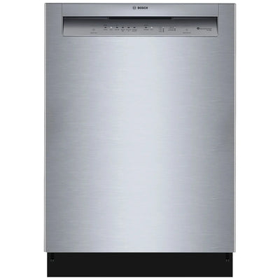 Bosch 100 Series SHE2ADF5N Dishwasher, 24 inch Exterior Width, 52 dB Decibel Level, Full Console, Stainless Interior, 5 Wash Cycles, 12 Capacity (Place Settings), 2 Loading Racks, Wifi Enabled, Stainless Steel colour