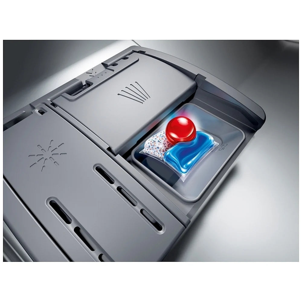 Bosch 300 Series SHE3ADF5N Dishwasher, 24 inch Exterior Width, 50 dB Decibel Level, Full Console, Stainless Interior, 5 Wash Cycles, 12 Capacity (Place Settings), 3 Loading Racks, Wifi Enabled, Stainless Steel colour