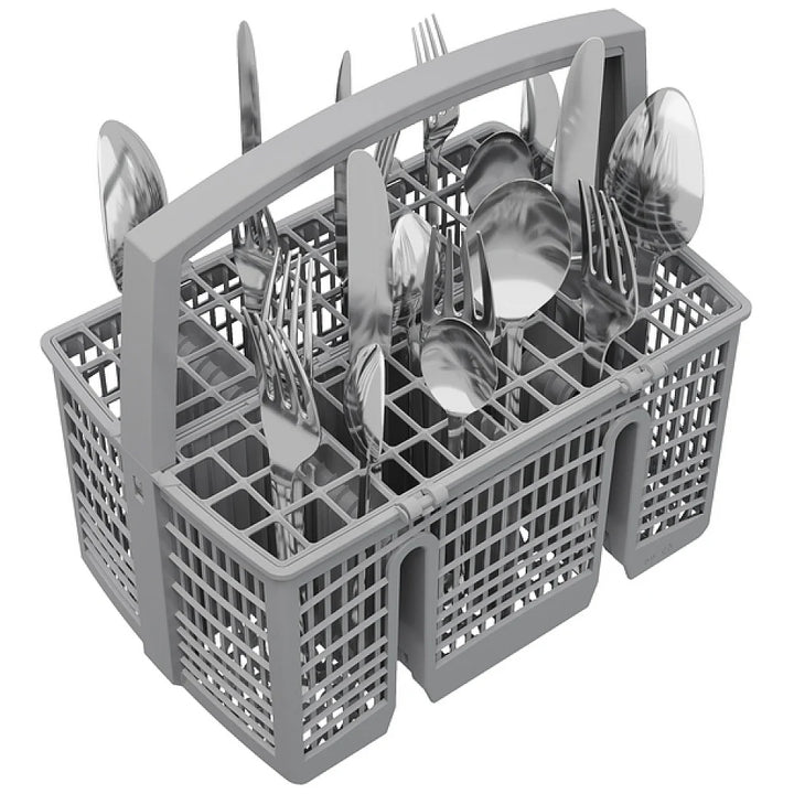 Bosch 300 Series SHE3ADF5N Dishwasher, 24 inch Exterior Width, 50 dB Decibel Level, Full Console, Stainless Interior, 5 Wash Cycles, 12 Capacity (Place Settings), 3 Loading Racks, Wifi Enabled, Stainless Steel colour