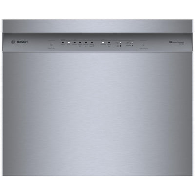 Bosch 100 Series SHE4AEH5N Dishwasher, 24 inch Exterior Width, 48 dB Decibel Level, Full Console, Stainless Interior, 8 Wash Cycles, 14 Capacity (Place Settings), 2 Loading Racks, Wifi Enabled, Stainless Steel colour