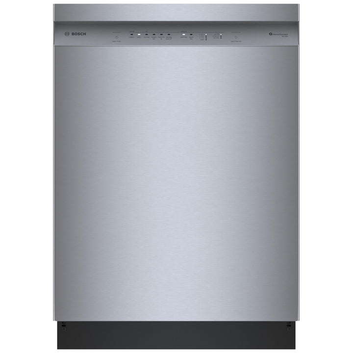 Bosch 100 Series SHE4AEH5N Dishwasher, 24 inch Exterior Width, 48 dB Decibel Level, Full Console, Stainless Interior, 8 Wash Cycles, 14 Capacity (Place Settings), 2 Loading Racks, Wifi Enabled, Stainless Steel colour