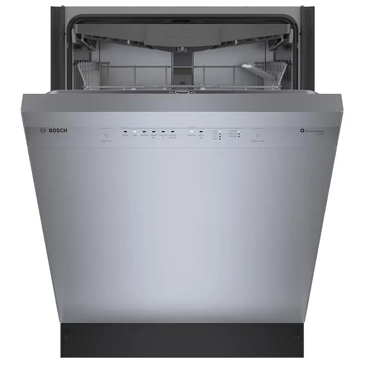 Bosch 100 Series SHE5AE75N Dishwasher, 24 inch Exterior Width, 46 dB Decibel Level, Full Console, Stainless Interior, 8 Wash Cycles, 15 Capacity (Place Settings), 3 Loading Racks, Wifi Enabled, Stainless Steel colour