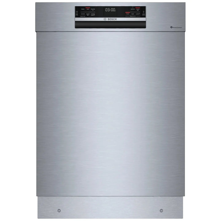 Bosch 800 Series SHE78D75UC Dishwasher, 24 inch Exterior Width, 42 dB Decibel Level, Full Console, Stainless Interior, 5 Wash Cycles, 15 Capacity (Place Settings), 3 Loading Racks, Wifi Enabled, Stainless Steel colour