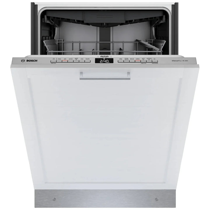 Bosch 300 Series SHV53D73UC Dishwasher, 24 inch Exterior Width, 46 dB Decibel Level, Fully Integrated, Stainless Interior, Custom Panel Ready, 6 Wash Cycles, 15 Capacity (Place Settings), 3 Loading Racks, Wifi Enabled