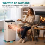 SereneLife SLPACHT82 8,000 BTU Portable Air Conditioner & Heater with Dehumidifier, Fan, Remote and Window Kit