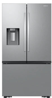 Samsung RF70F27SER Bespoke AI Counter-Depth Sphere Ice 26-cu ft 36-in Wide French Door Refrigerator with Dual Ice Maker ( Fingerprint Resistant Stainless Steel ) ENERGY STAR Certified