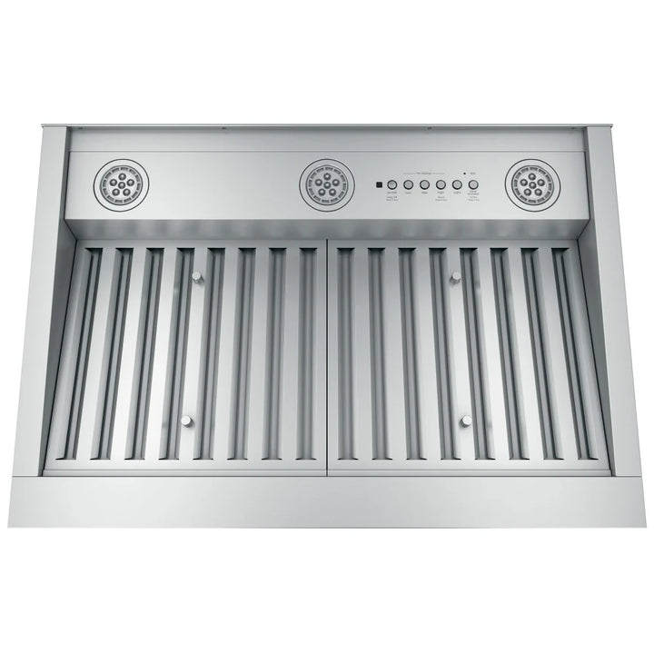 GE UVC9300SLSS Cabinet Insert, 30" Exterior Width, 610 CFM, Outside / Ducting, LED, Dishwasher Safe Filters, Baffle Filter, Stainless Steel colour