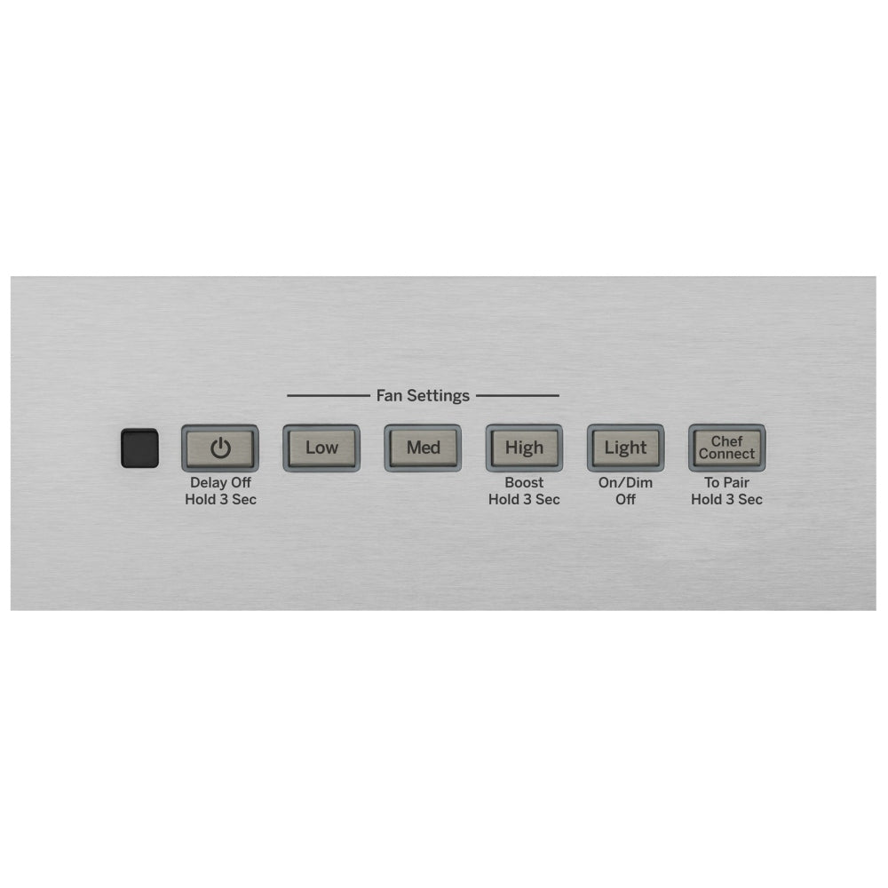 GE UVW8301SLSS Range Hood, 30 inch Exterior Width, 4, 350 CFM, 1.0 - 6.5, LED, Dishwasher Safe Filters, 4, Stainless Steel colour