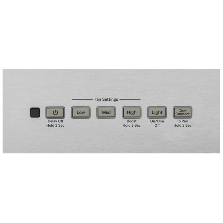 GE UVW8301SLSS Range Hood, 30 inch Exterior Width, 4, 350 CFM, 1.0 - 6.5, LED, Dishwasher Safe Filters, 4, Stainless Steel colour