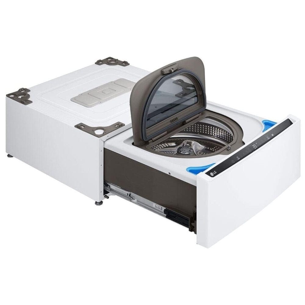 LG WD300CW Pedestal, White color 27'' Side Kick™ Pedestal Washer, Smart Diagnosis™, Control Lock