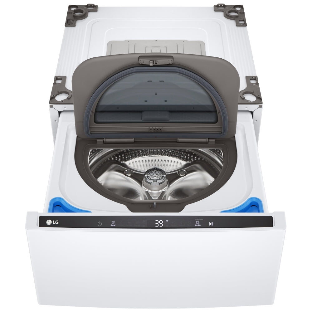 LG WD300CW Pedestal, White colour 27'' SideKick™ Pedestal Washer, SmartDiagnosis™, Control Lock