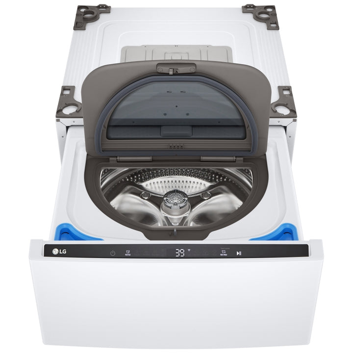 LG WD300CW Pedestal, White colour 27'' SideKick™ Pedestal Washer, SmartDiagnosis™, Control Lock