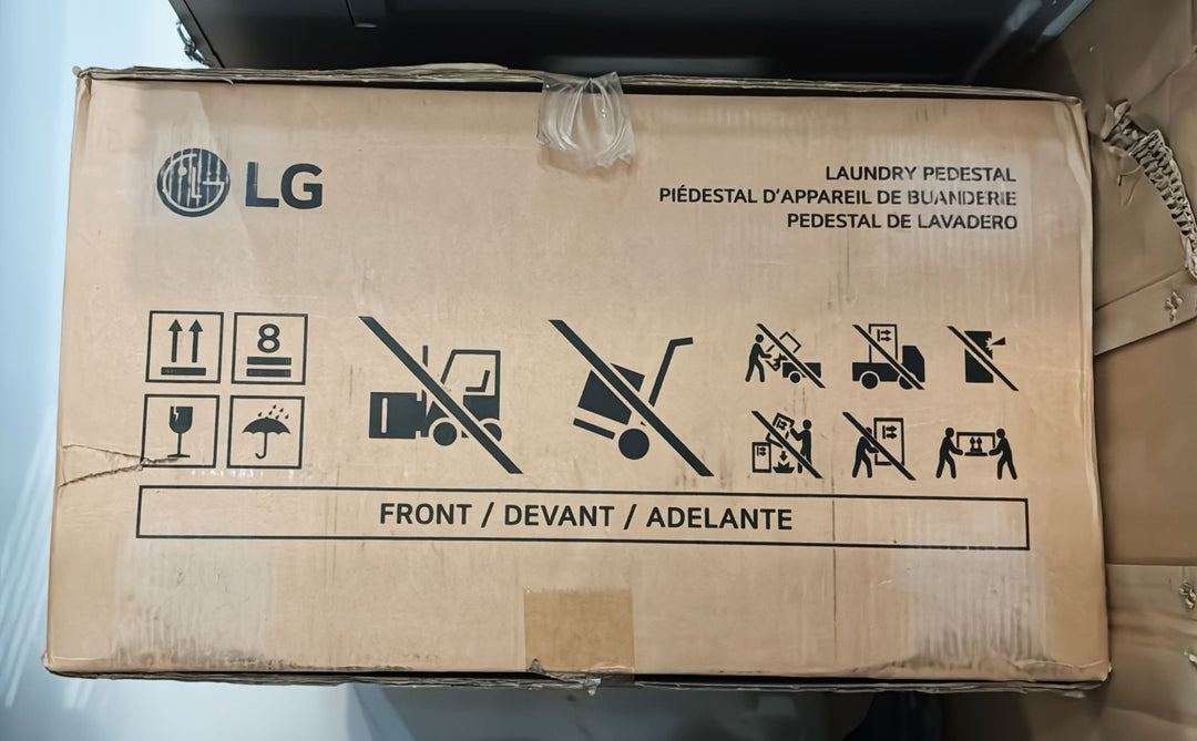 LG WDP6B Pedestal, Black Stainless Steel colour Laundry Pedestal