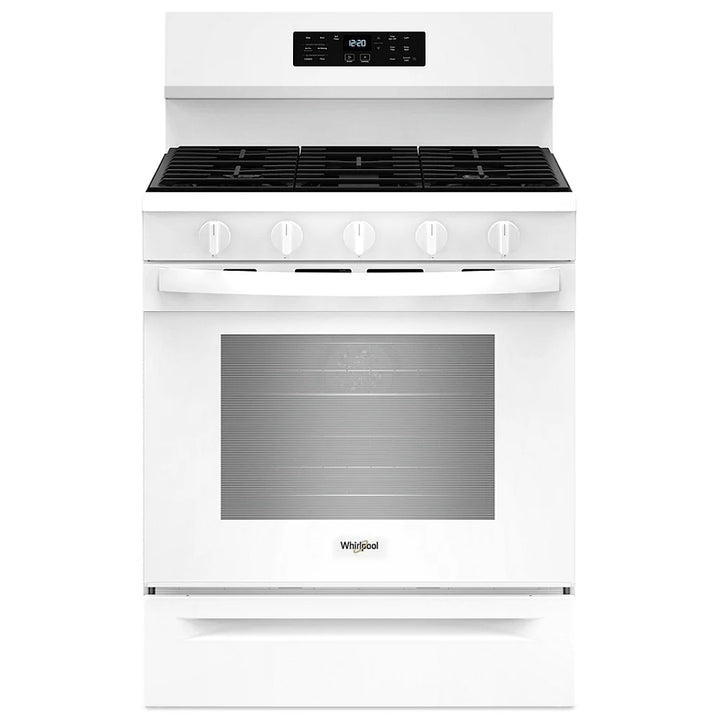 Whirlpool® 6.0 Cu. Ft. Gas Double Oven Range with Center Oval Burner WGG745S0FS10