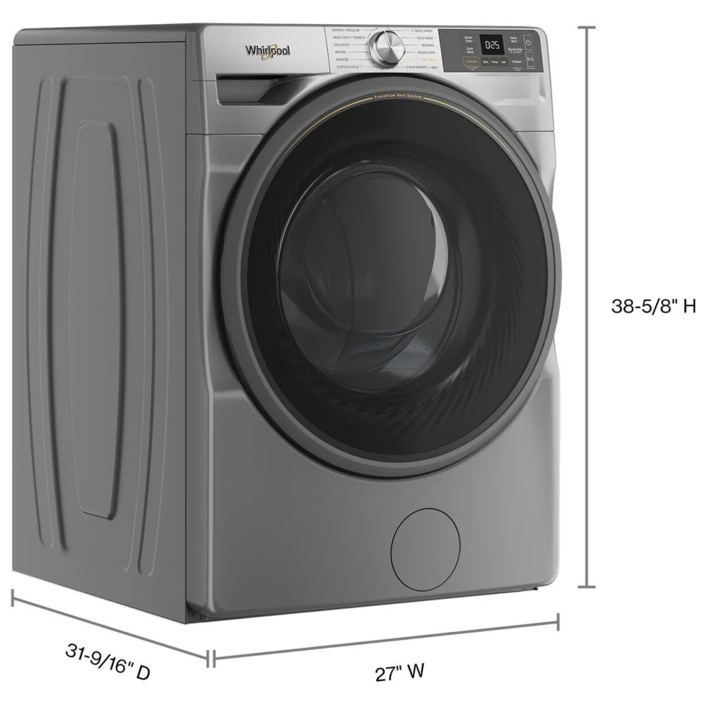 Whirlpool WFW5720RR Front Load Washer – 5.2 cu. ft. (27″)