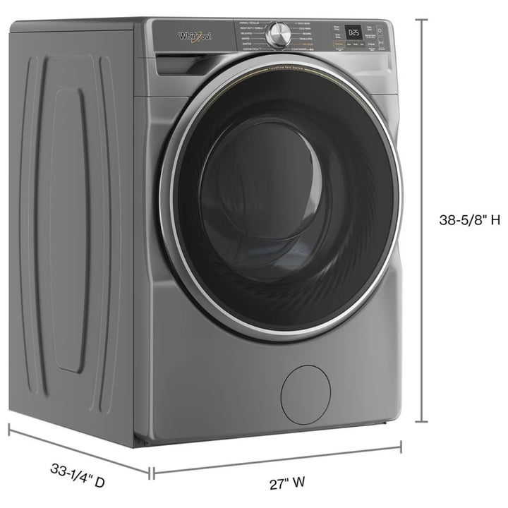 Whirlpool WFW6720RR Front Load Washer, 27 inch Width, 5.8 cu. ft. Washer Capacity, 1,160 RPM Washer Spin Speed, 12 Wash Cycles, 5 Temperature Settings, Water Heater, Steam Clean, ENERGY STAR Certified, Wifi Enabled, Other colour