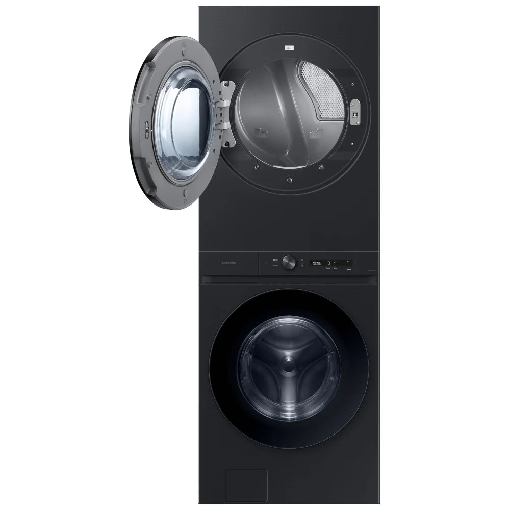 Samsung WH46DBH550EVAC Laundry Center, SmartDial AI Panel, Auto Dispenser, VRT+, Steam Wash Steam Dry, Laundry Hub, Black Stainless Steel colour