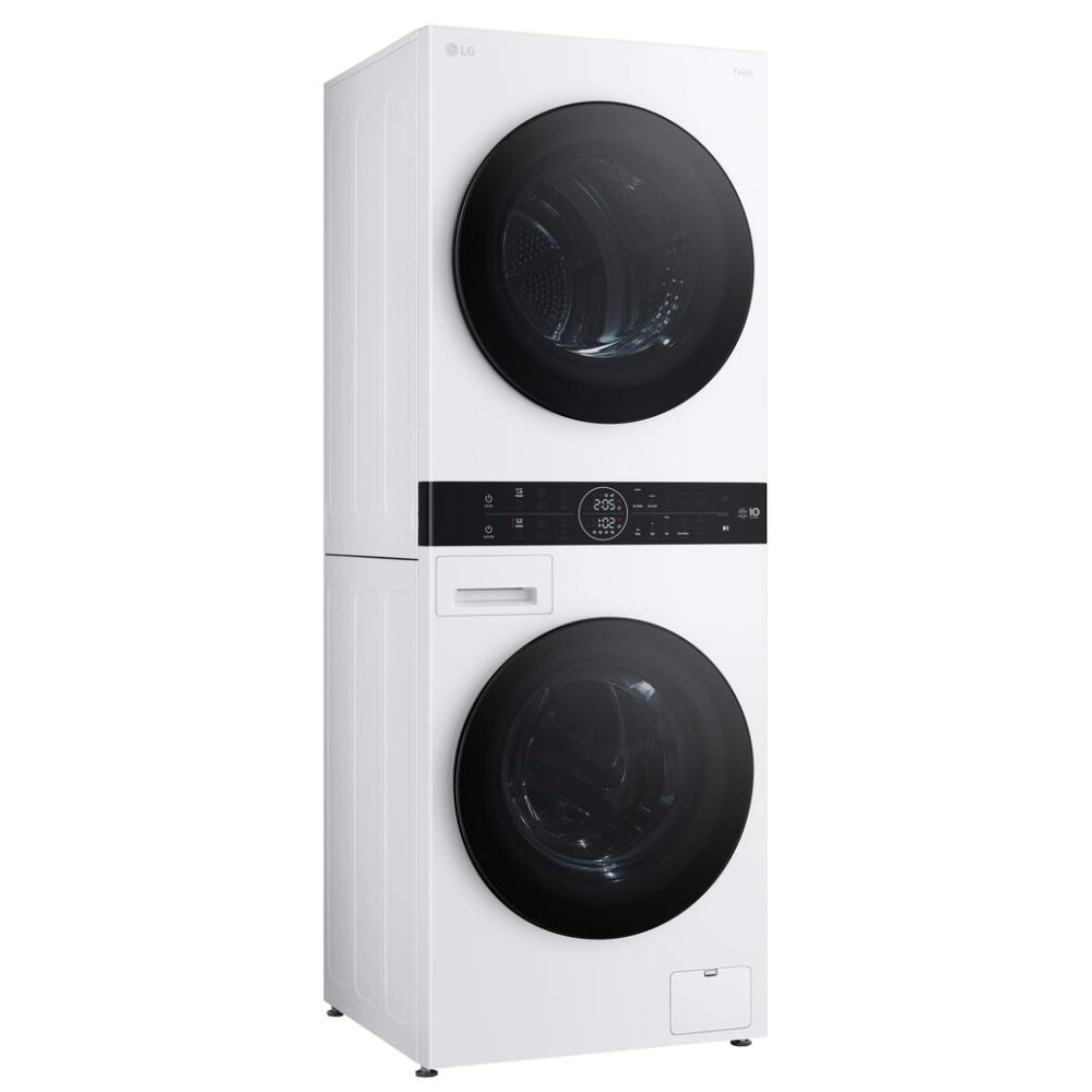 LG WKHC152HWA Laundry Center, AI DD, TurboWash 360, Washtower, White colour