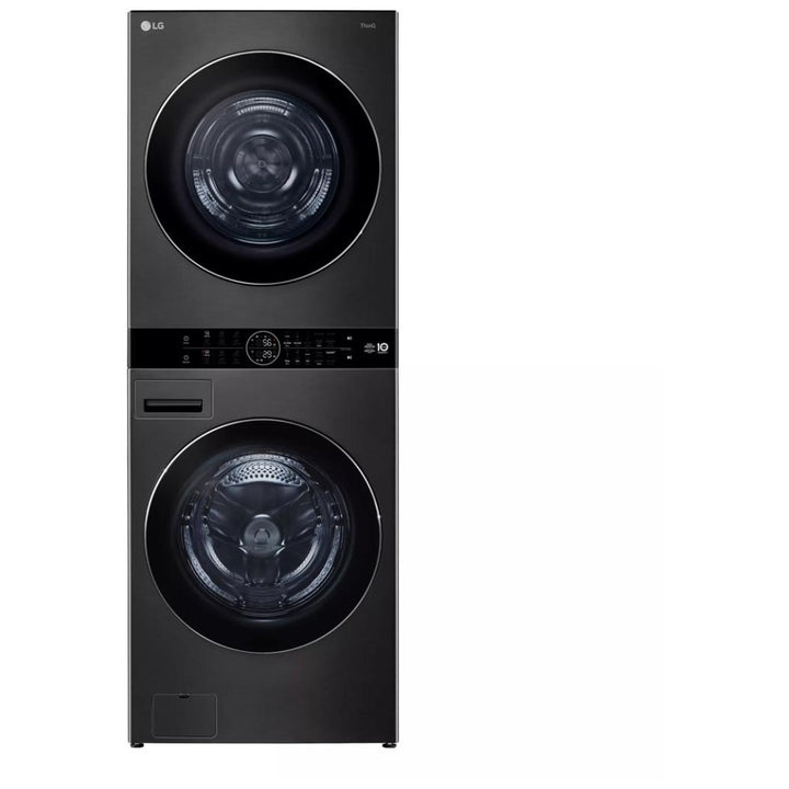 LG WKHC252HBA Laundry Center, AI DD, TurboWash 360, Washtower, Ventless - Heat Pump, Black Stainless Steel colour