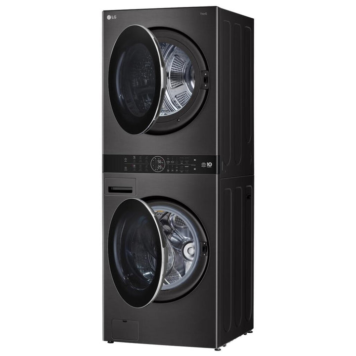 LG WKHC252HBA Laundry Center, AI DD, TurboWash 360, Washtower, Ventless - Heat Pump, Black Stainless Steel colour