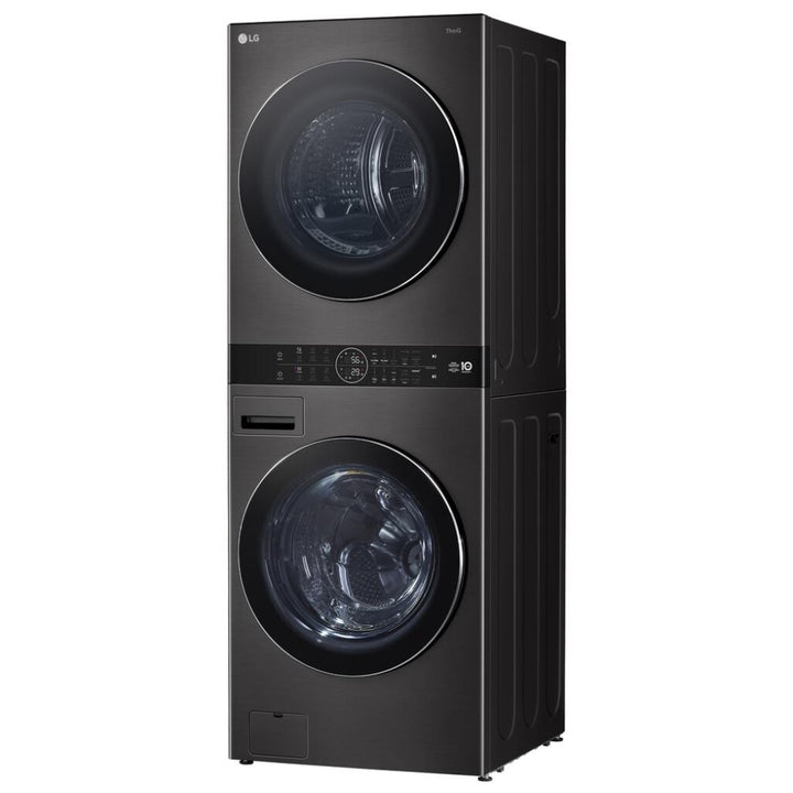 LG WKHC252HBA Laundry Center, AI DD, TurboWash 360, Washtower, Ventless - Heat Pump, Black Stainless Steel colour