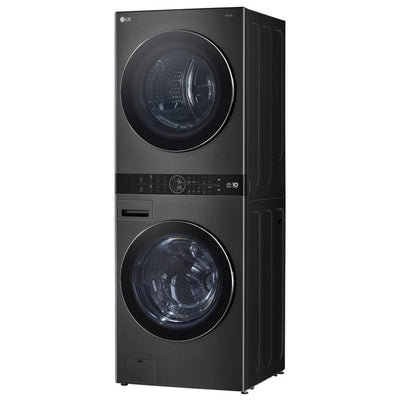 LG WKHC252HBA Laundry Center, AI DD, TurboWash 360, Washtower, Ventless - Heat Pump, Black Stainless Steel colour