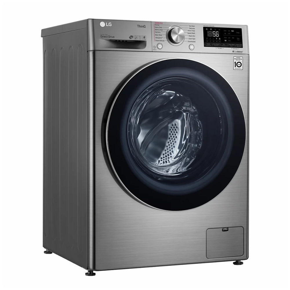 LG WM3555HVA All-in-One Washer Dryer Combo Front Load Electric Dryer, 24 inch Width, 2.6 cu. ft. Dryer Capacity, 2.6 cu. ft. Washer Capacity, 1 Dry Cycles, 1,400 RPM Washer Spin Speed, Steam Clean