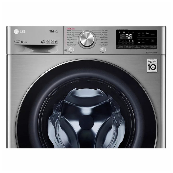LG WM3555HVA All-in-One Washer Dryer Combo Front Load Electric Dryer, 24 inch Width, 2.6 cu. ft. Dryer Capacity, 2.6 cu. ft. Washer Capacity, 1 Dry Cycles, 1,400 RPM Washer Spin Speed, Steam Clean