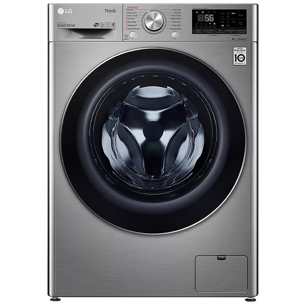 LG WM3555HVA All-in-One Washer Dryer Combo Front Load Electric Dryer, 24 inch Width, 2.6 cu. ft. Dryer Capacity, 2.6 cu. ft. Washer Capacity, 1 Dry Cycles, 1,400 RPM Washer Spin Speed, Steam Clean