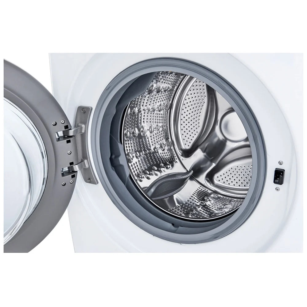LG WM3600HWA Front Load Washer, 27" Width, ENERGY STAR Certified, 5.2 cu. ft. Capacity, Steam Clean, 10 Wash Cycles, 5 Temperature Settings, Stackable, 1300 RPM Washer Spin Speed, Wifi Enabled, White colour AI DD