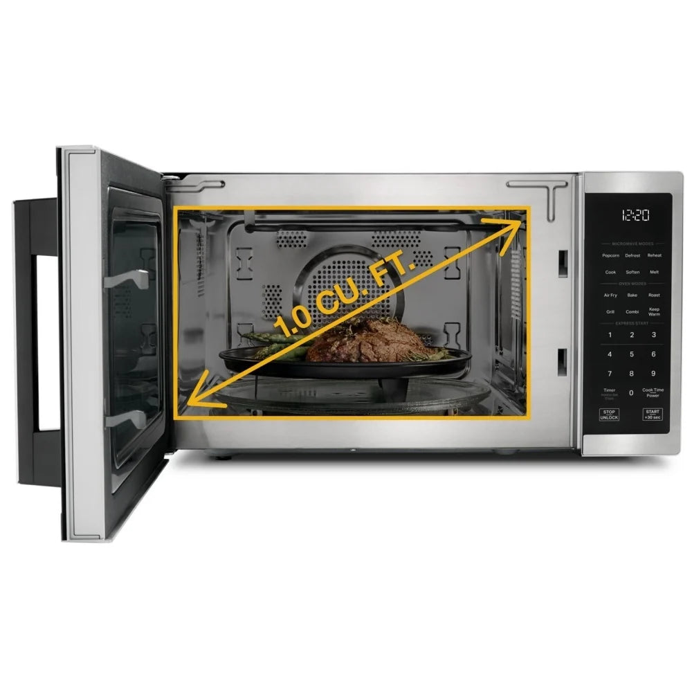 Whirlpool WMCS5522RS 1.0 cu. ft. All-In-One Countertop Microwave with Air Fry, 900W, Stainless Steel