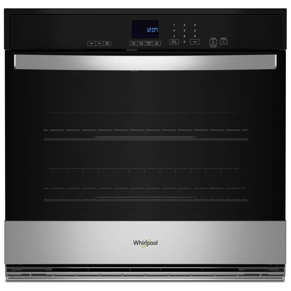 Whirlpool WOES3027LS Single Wall Oven, 27 inch Exterior Width, Self Clean, 4.3 cu. ft. Capacity, Stainless Steel colour Category: Single Wall Ovens