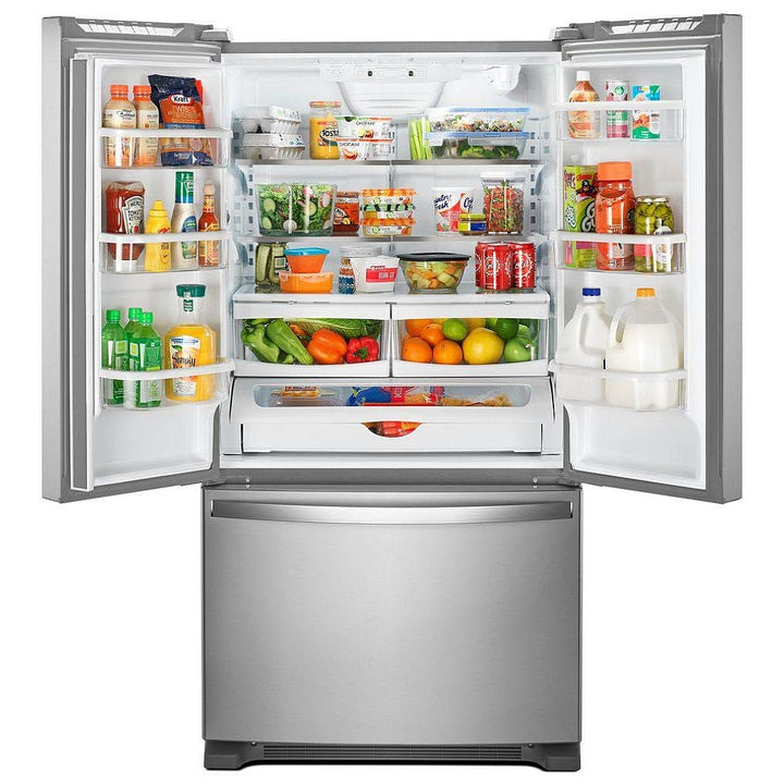 Whirlpool WRF540CWHZ Counter Depth French Door Refrigerator, 36 inch Width, ENERGY STAR Certified, 20 cu. ft. Capacity, Counter Depth, Water Dispenser (Interior), Ice Dispenser (Freezer Located), Stainless Steel colour