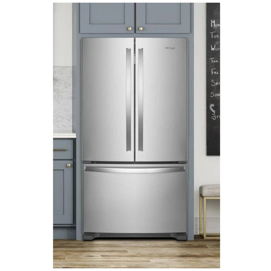 Whirlpool WRF540CWHZ French Door Refrigerator, 36 inch Width, ENERGY STAR Certified, Counter Depth, 20.0 cu. ft. Capacity, Stainless Steel colour RF
