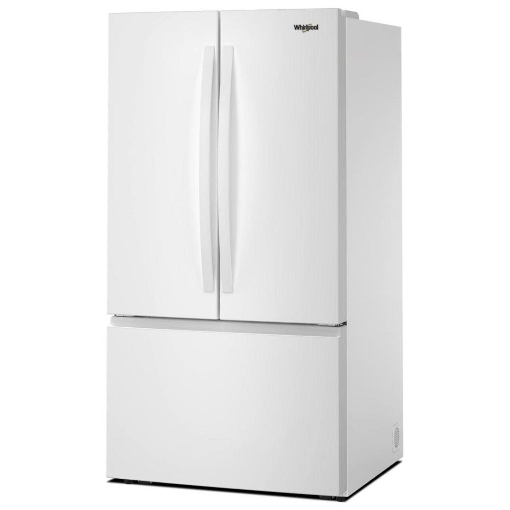 Whirlpool WRFF3136SW French Door Refrigerator, 36 inch Width, 31 cu. ft. Capacity, Ice Dispenser (Freezer Located), ENERGY STAR Certified, White colour