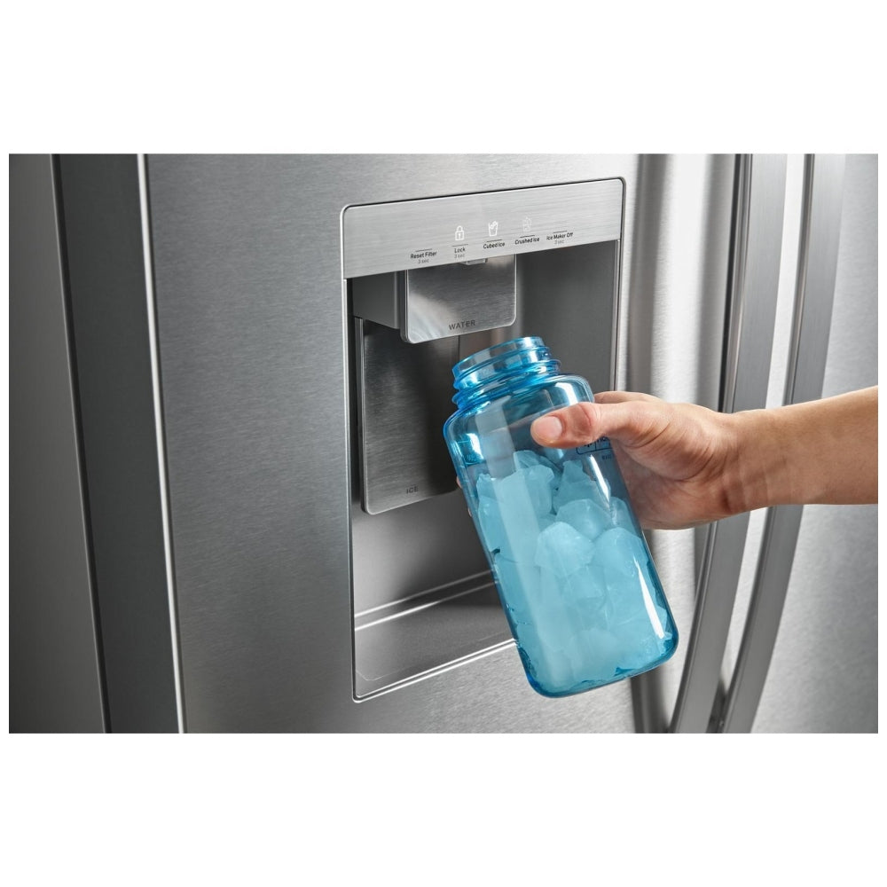 Whirlpool 36" 29.58 Cu. Ft. French Door Refrigerator with Water & Ice Dispenser (WRFF3536SZ) - Stainless Steel