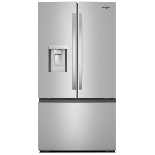 Whirlpool WRFF3536SZ French Door Refrigerator, 36 inch Width, ENERGY STAR Certified, 30 cu. ft. Capacity, Water Dispenser (Exterior), Ice Dispenser (Thru Door), Finger Print Resistant Stainless Steel color