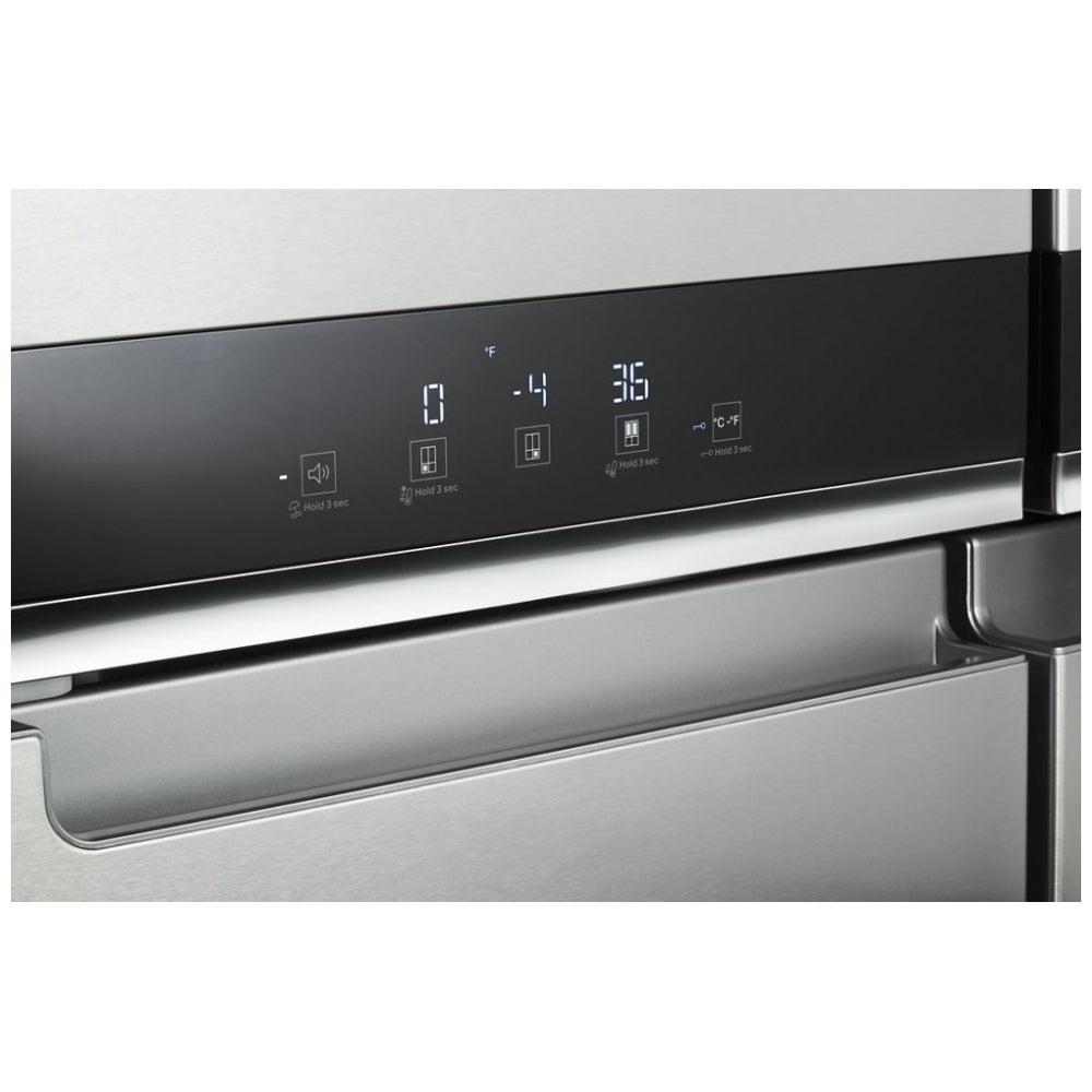 Whirlpool WRQA59CNKZ Counter Depth French Door Refrigerator, 36 inch Width, 19.4 cu. ft. Capacity, Counter Depth, Ice Dispenser (Freezer Located), ENERGY STAR Certified, Metallic Steel colour