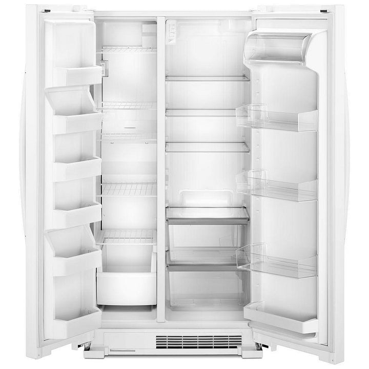 Whirlpool WRS315SNHW Side by Side Refrigerator, 36 inch Width, Optional Ice Maker (Special Order), 25.1 cu. ft. Capacity, White colour