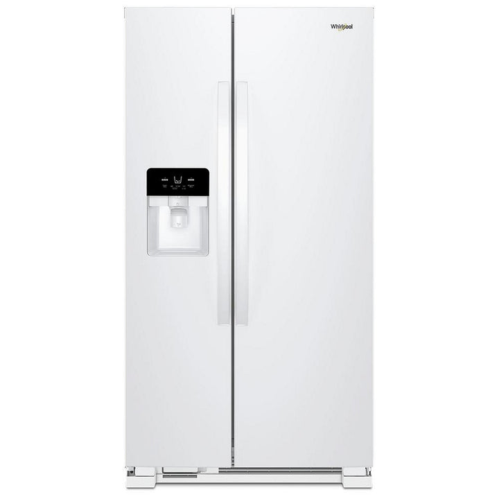 Whirlpool WRS321SDHW Side by Side Refrigerator, 33 inch Width, Ice Dispenser (Thru Door), Water Dispenser (Exterior), 21.4 cu. ft. Capacity, White colour