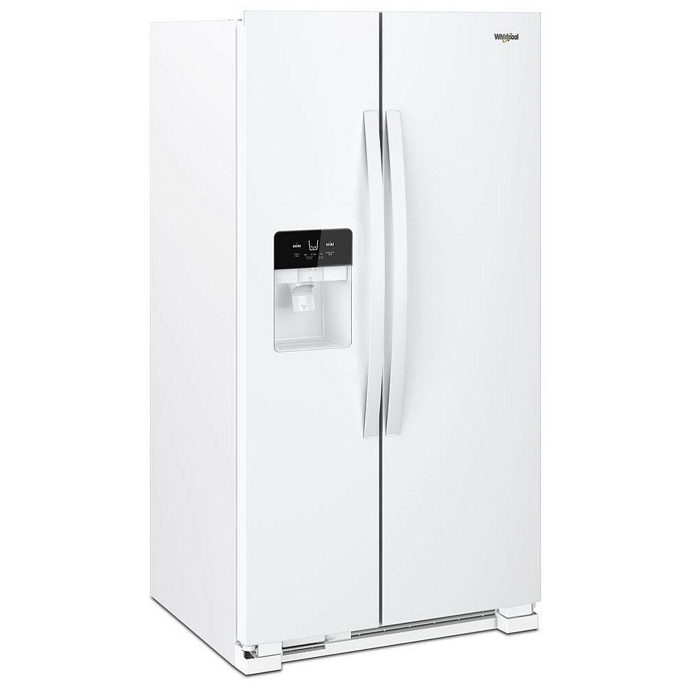Whirlpool WRS321SDHW Side by Side Refrigerator, 33 inch Width, Ice Dispenser (Thru Door), Water Dispenser (Exterior), 21.4 cu. ft. Capacity, White colour